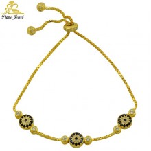 Gümüş Nazar Boncuklu  Bilezik/Bileklik     